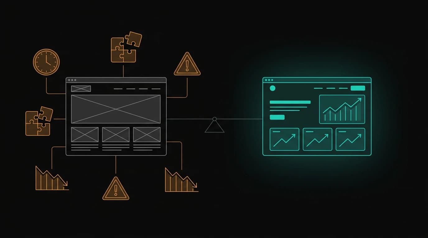 Cover image — The Hidden Cost of DIY Websites: When Templates Actually Hurt Your Business